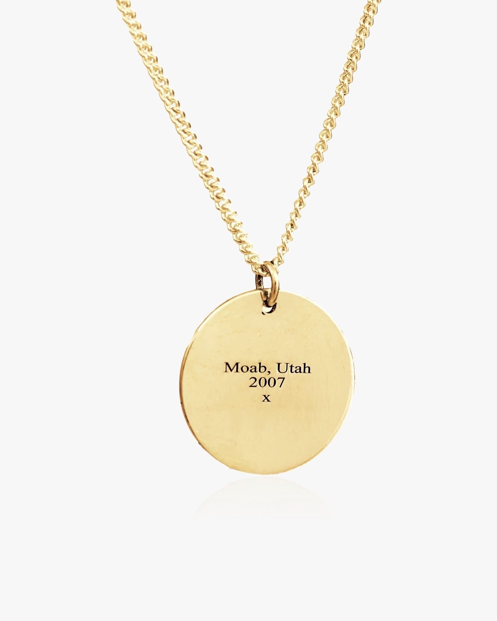 Star Map Night Sky Necklace