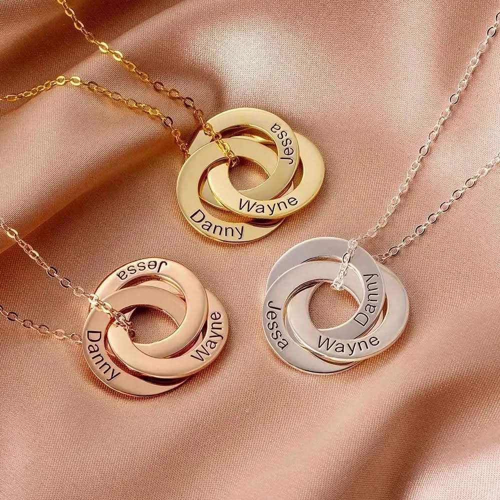 Custom Circles Gift Necklace Circles