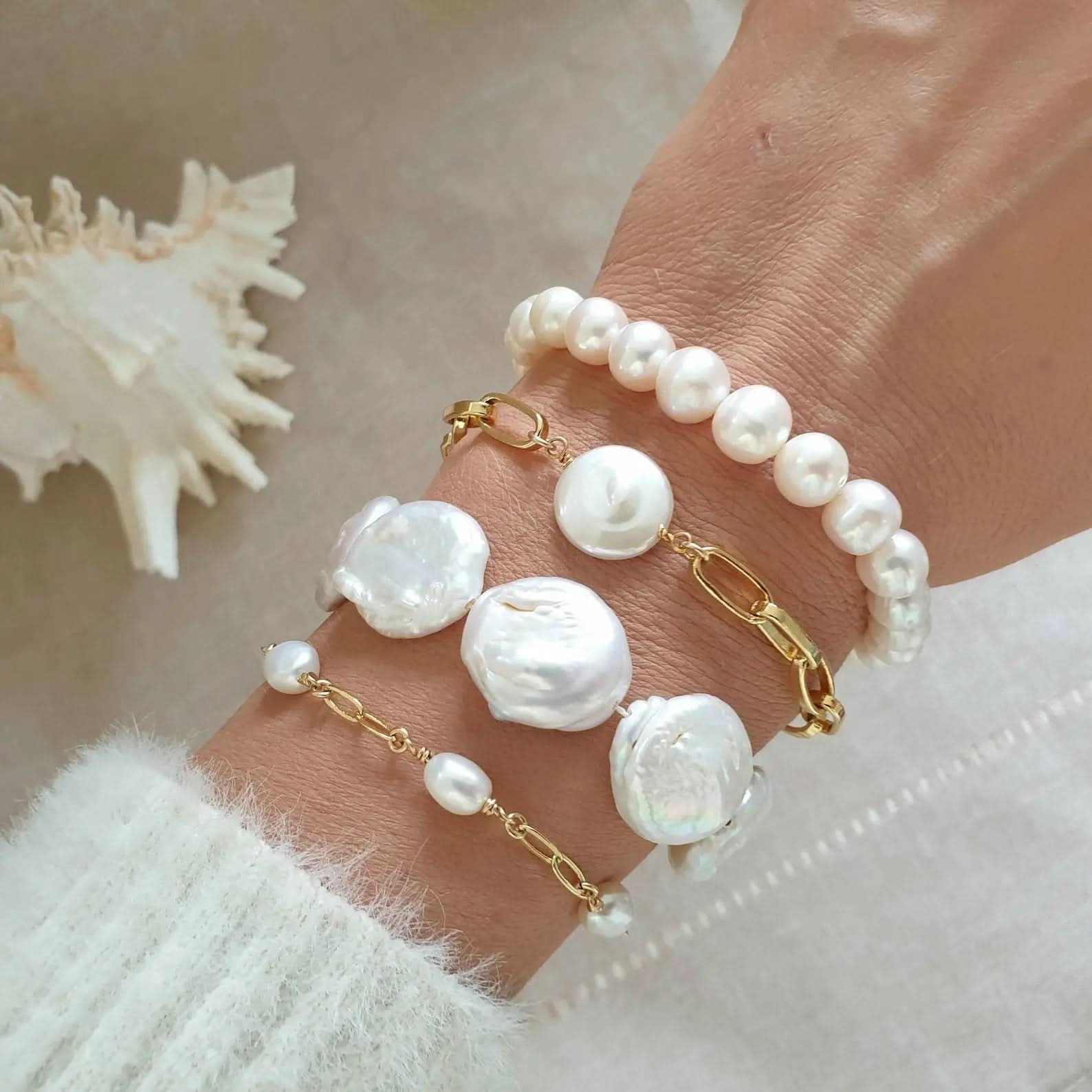 Bridal Natural Pearl Bracelet