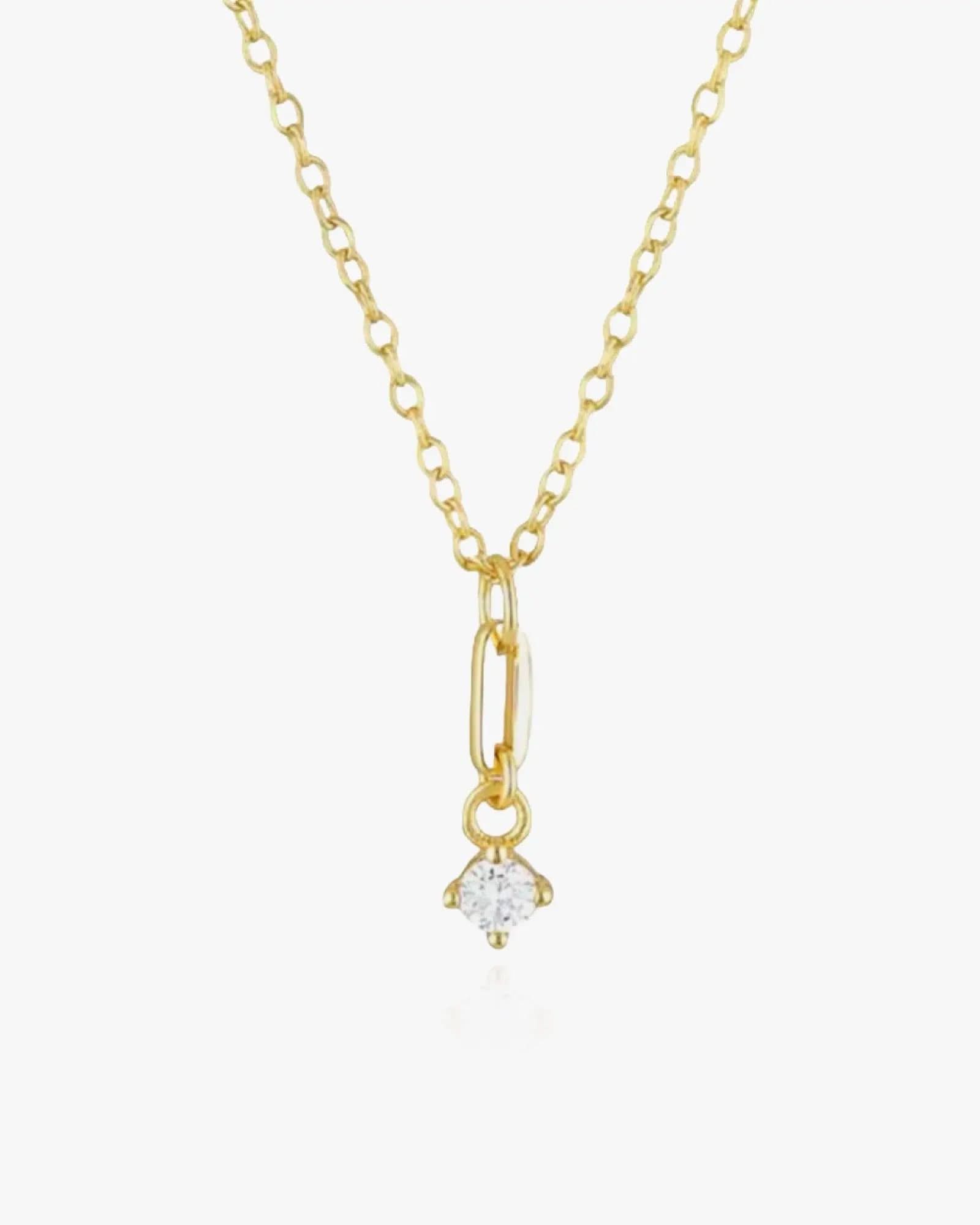 Dainty Diamante Necklace 925 Sterling Silver