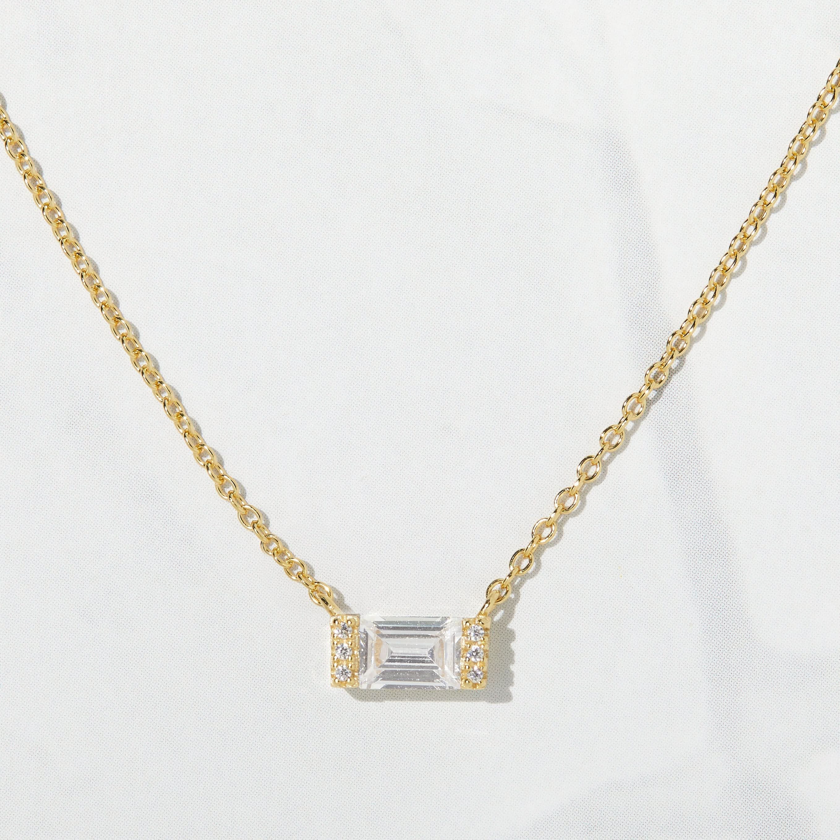 Baguette Necklace