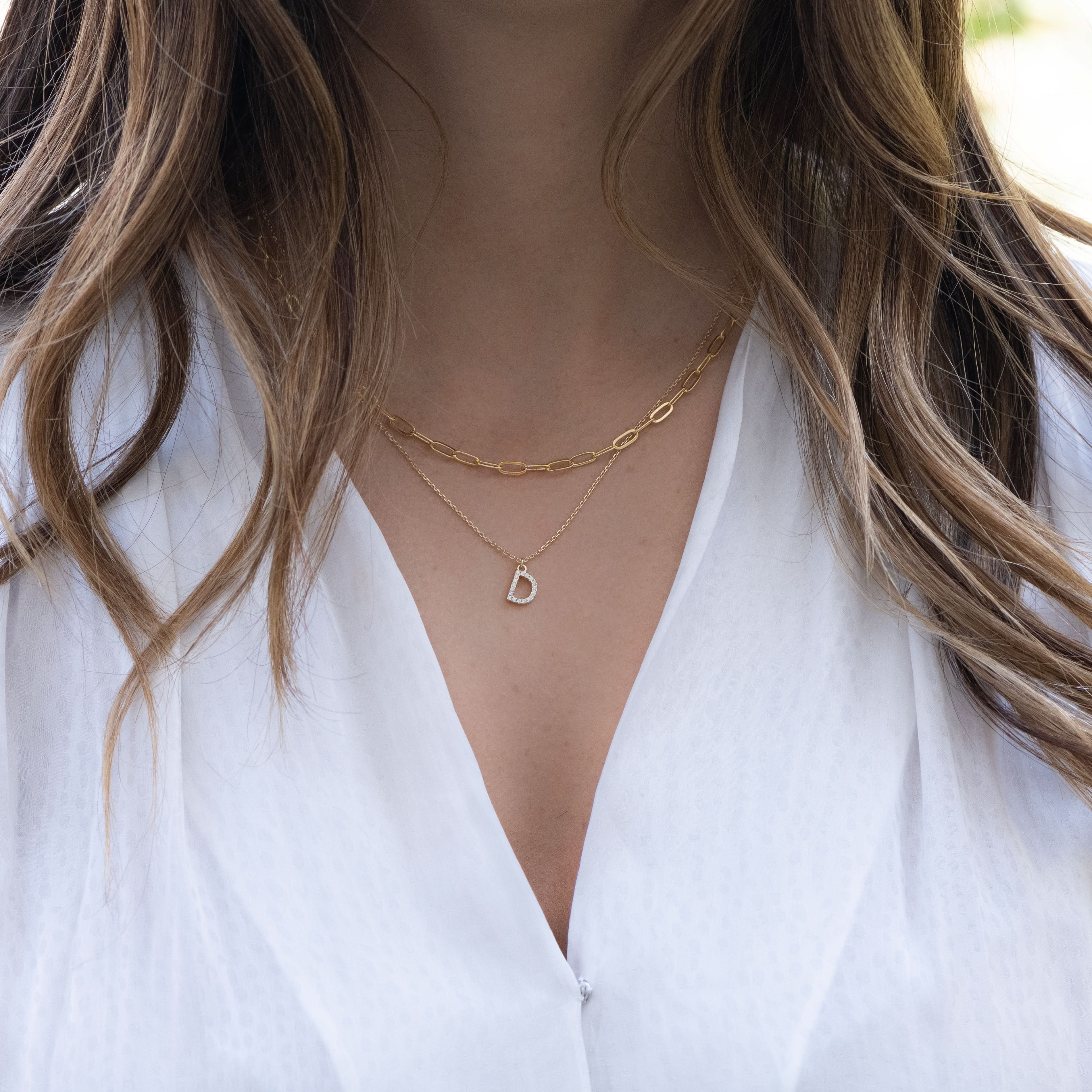 Small Paperclip Necklace