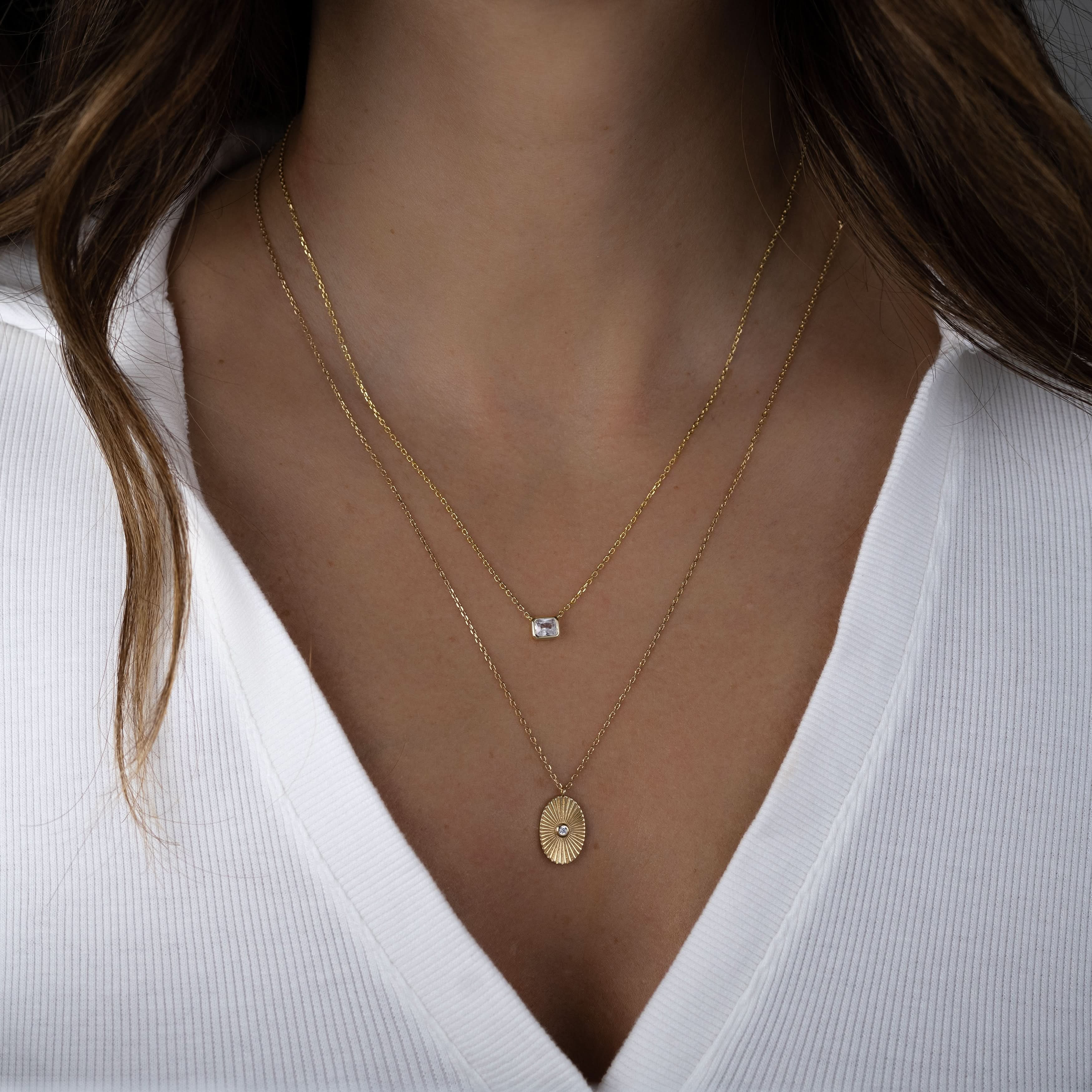 Oval Medallion Necklace