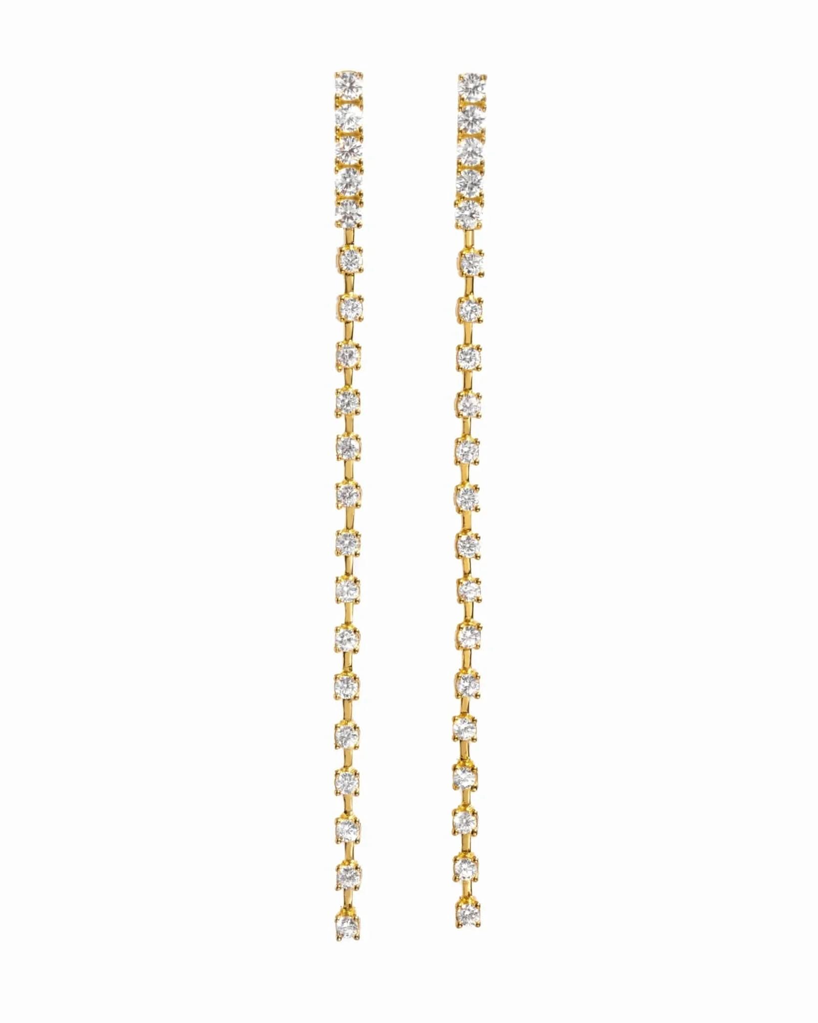 Diamond Line Earrings