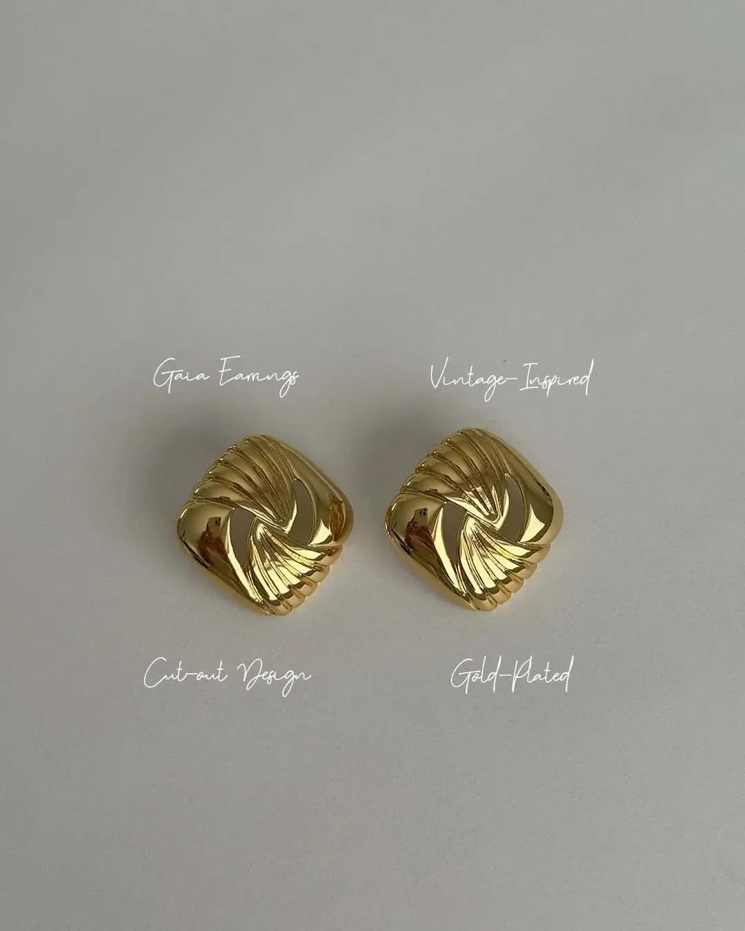 Elva Earrings - Gold