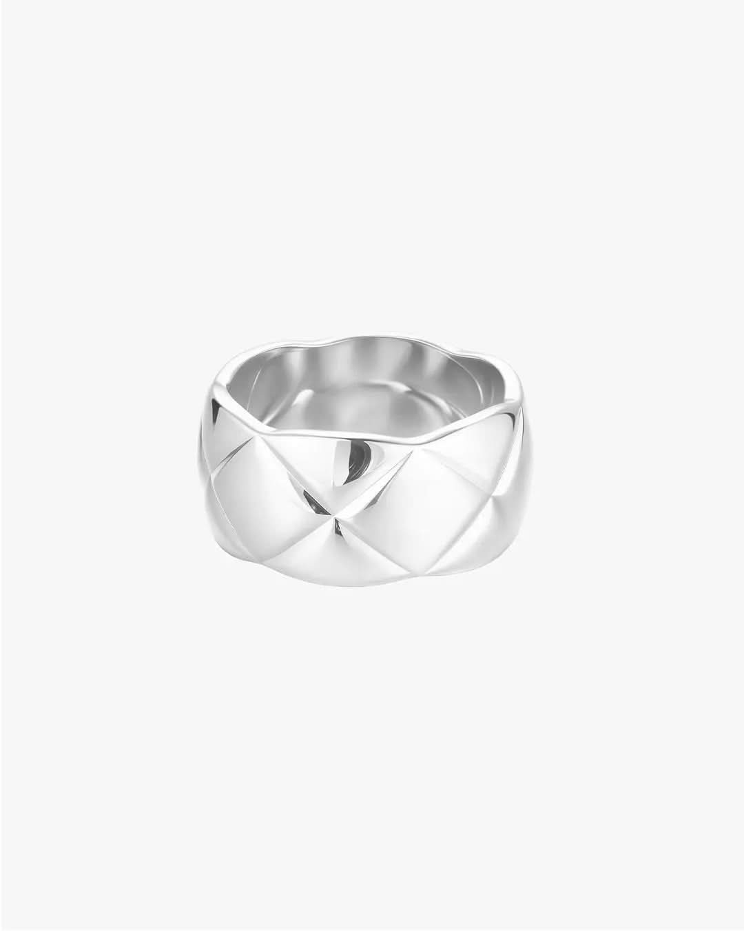 Aubrey Thick Band Ring - Silver