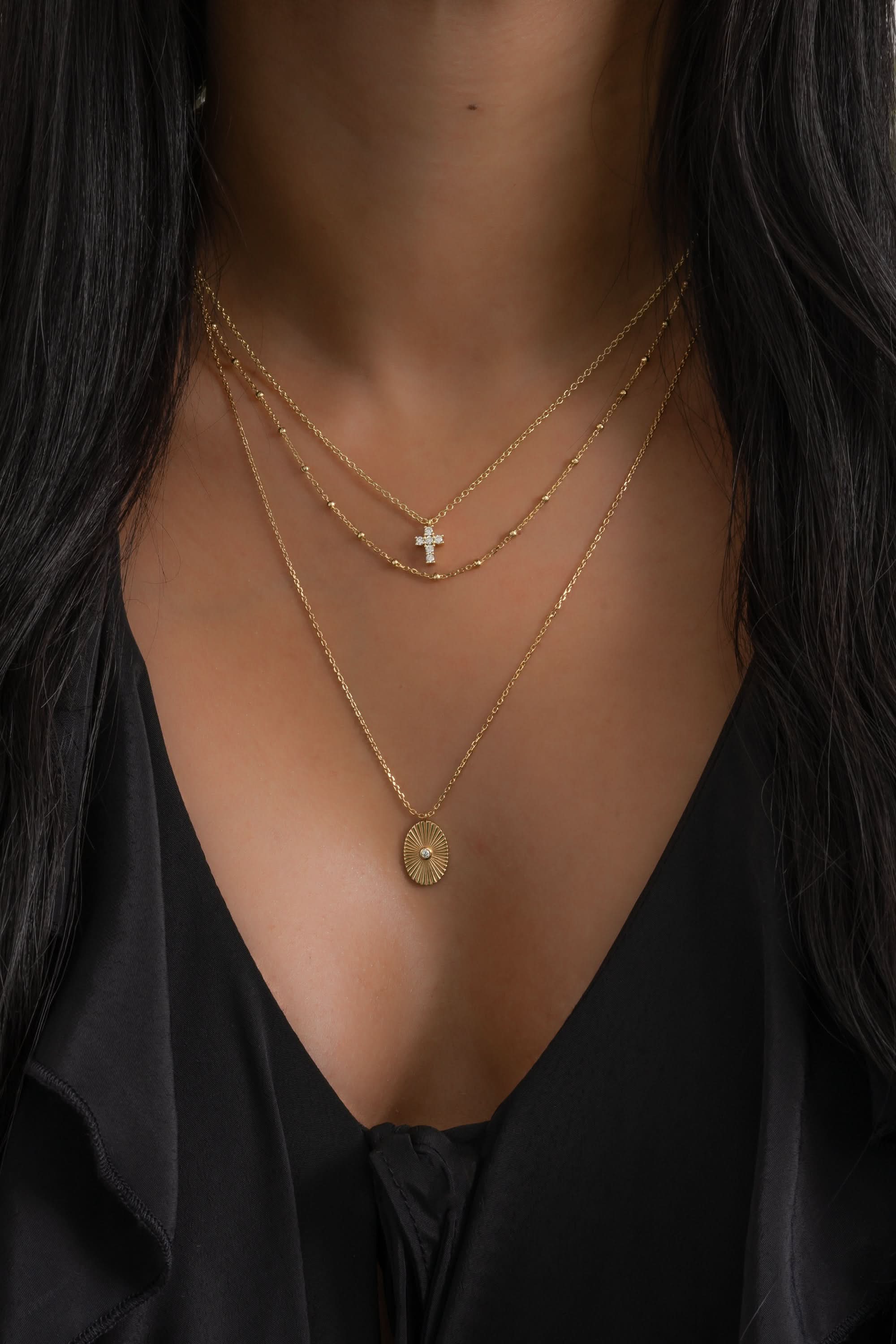 Tiny Cross Necklace