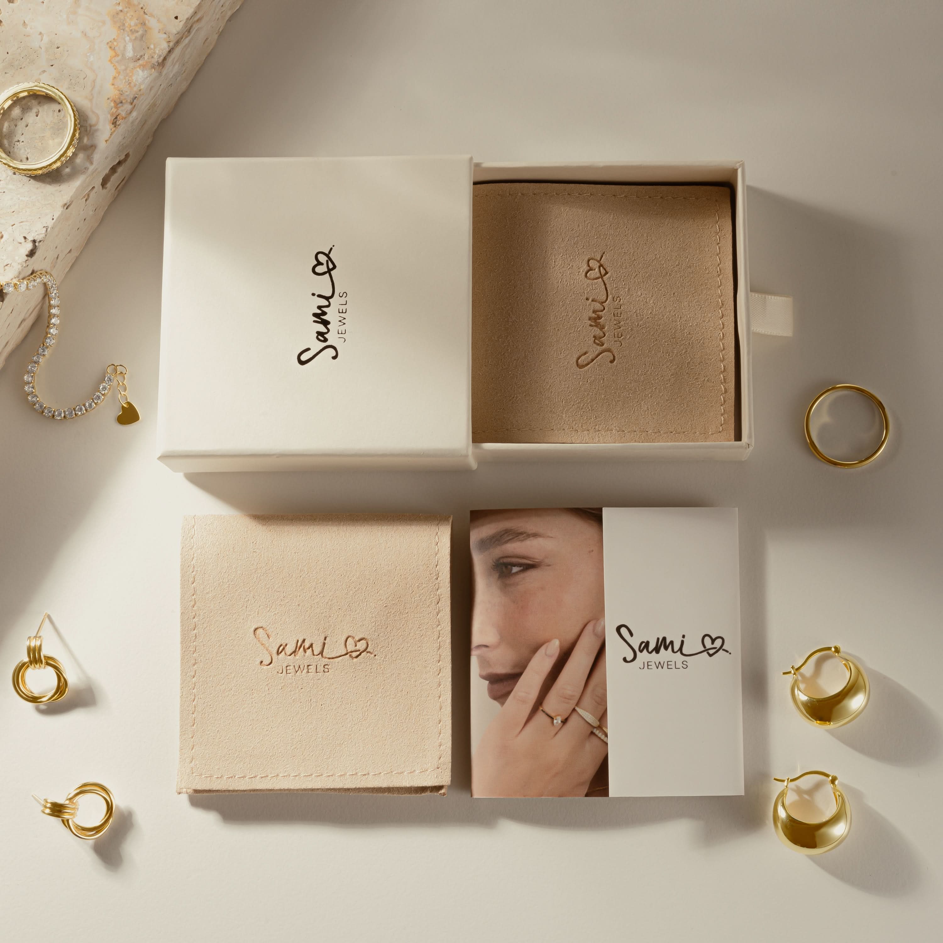Gold Eternity Birthstone Rings