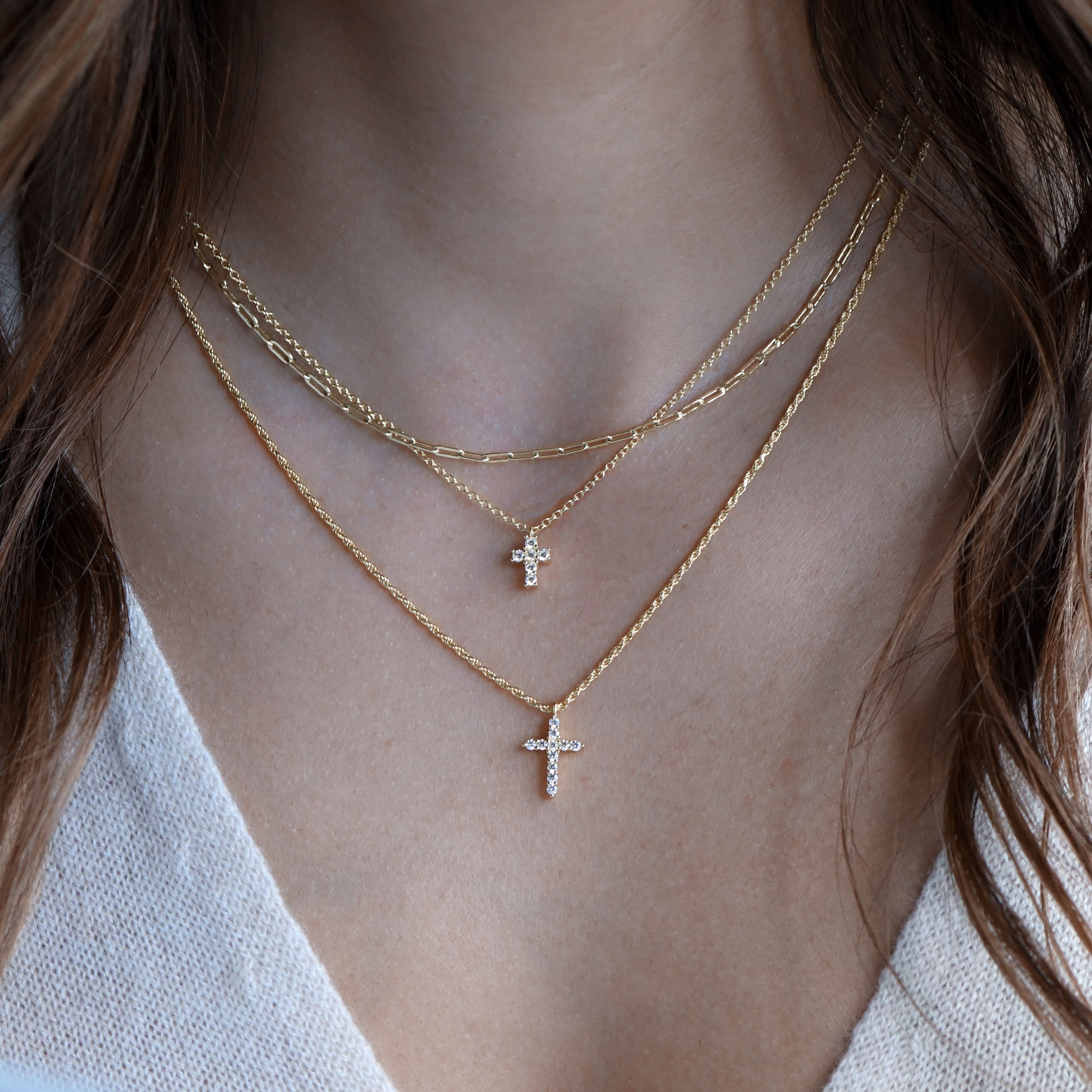 Tiny Link Paperclip Necklace