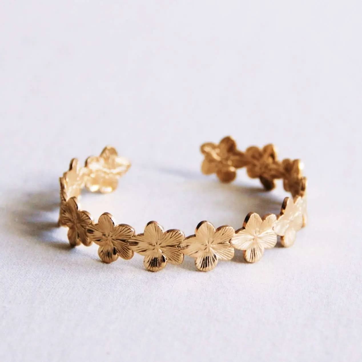 Flower Cuff Bracelet