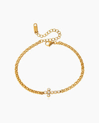 Crystal Cross Bracelet