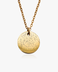 Star Map Night Sky Necklace