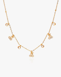 Dainty Cherry Charms Necklace