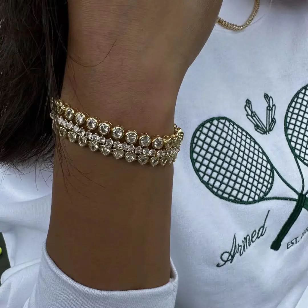 Vintage Aesthetic Hearts Bracelet