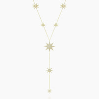 Festive Stars Y Shape Necklace