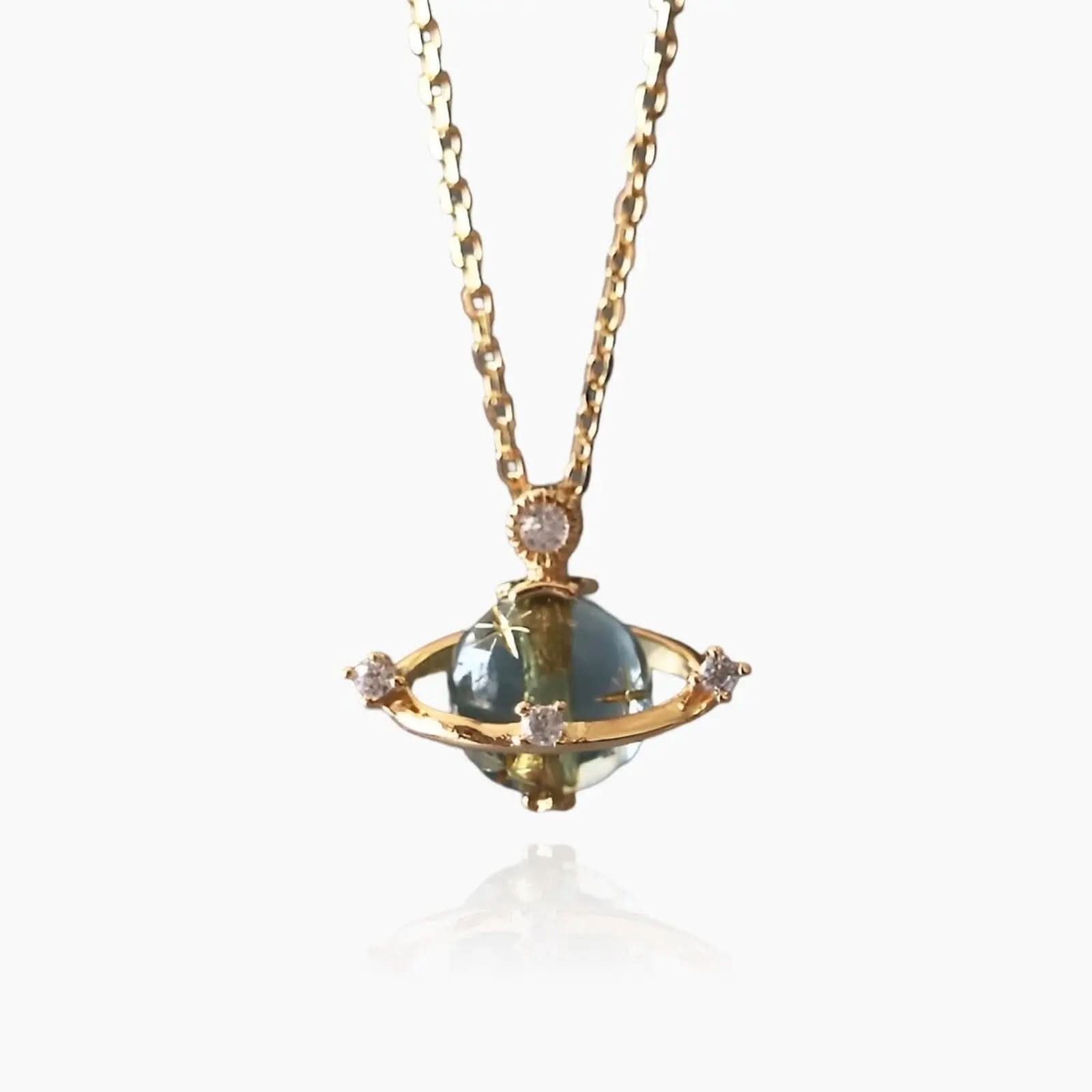 Saturn Planet Necklace