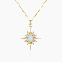Opal Star Necklace