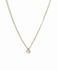 Tiny Bezel Pendant Necklace