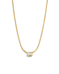 Baguette Bezel Statement Necklace