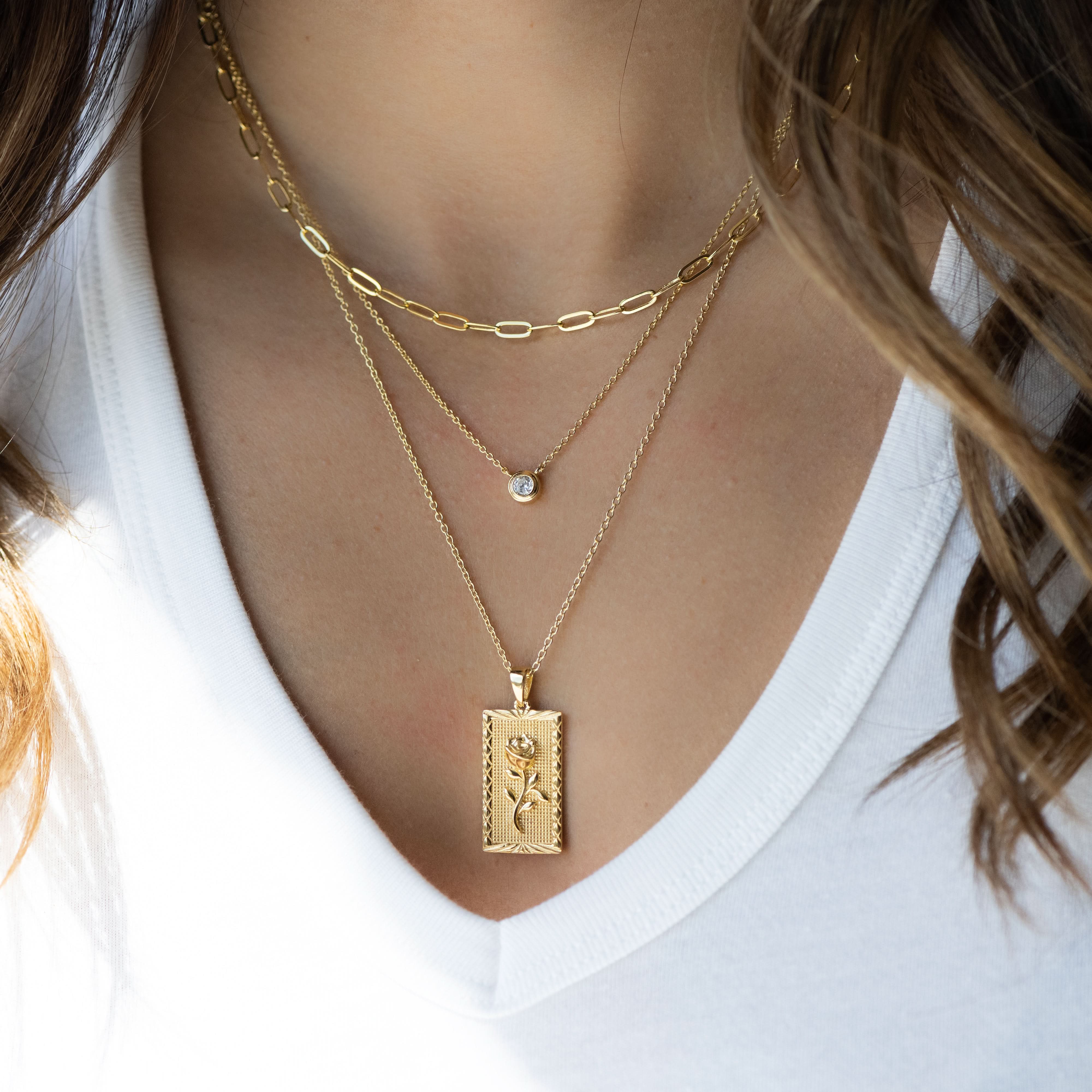 Small Paperclip Necklace