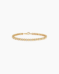 Bead & Bezel Tennis Bracelet