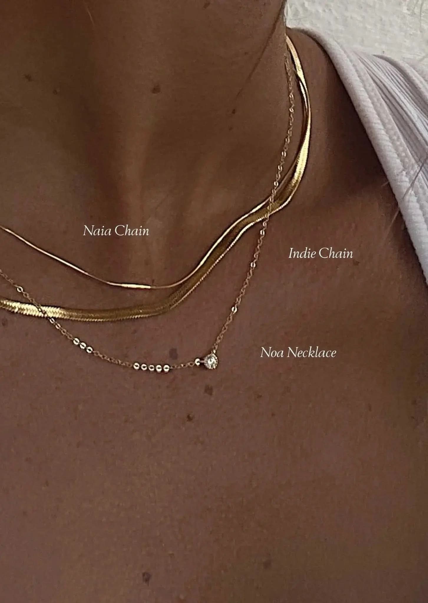 Indie Necklace 3mm - Gold