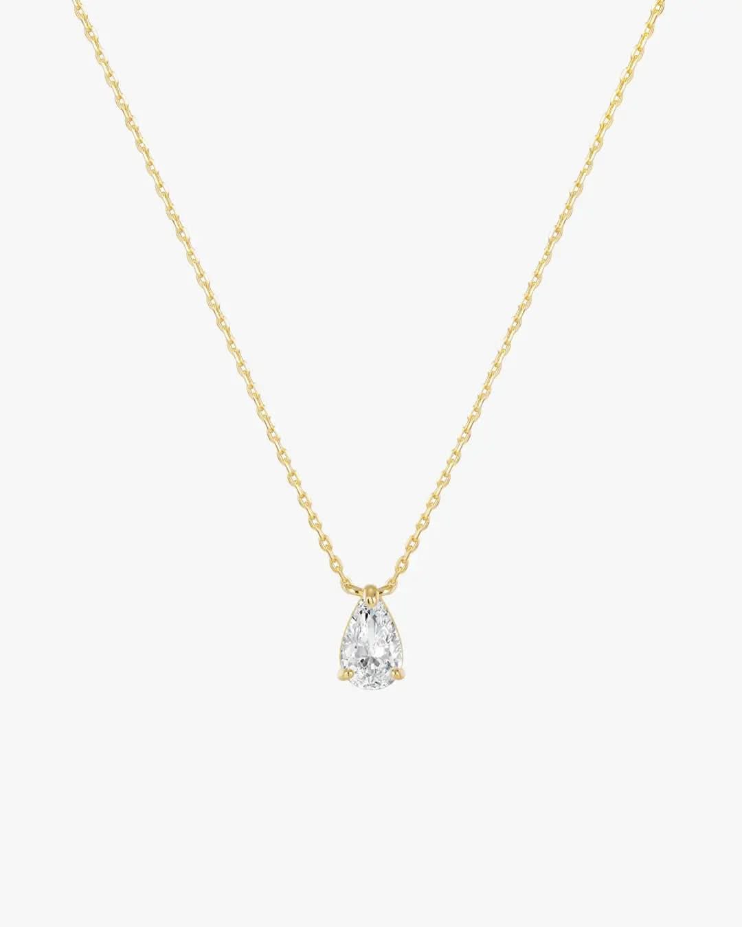 Iriss Necklace Pear - Gold