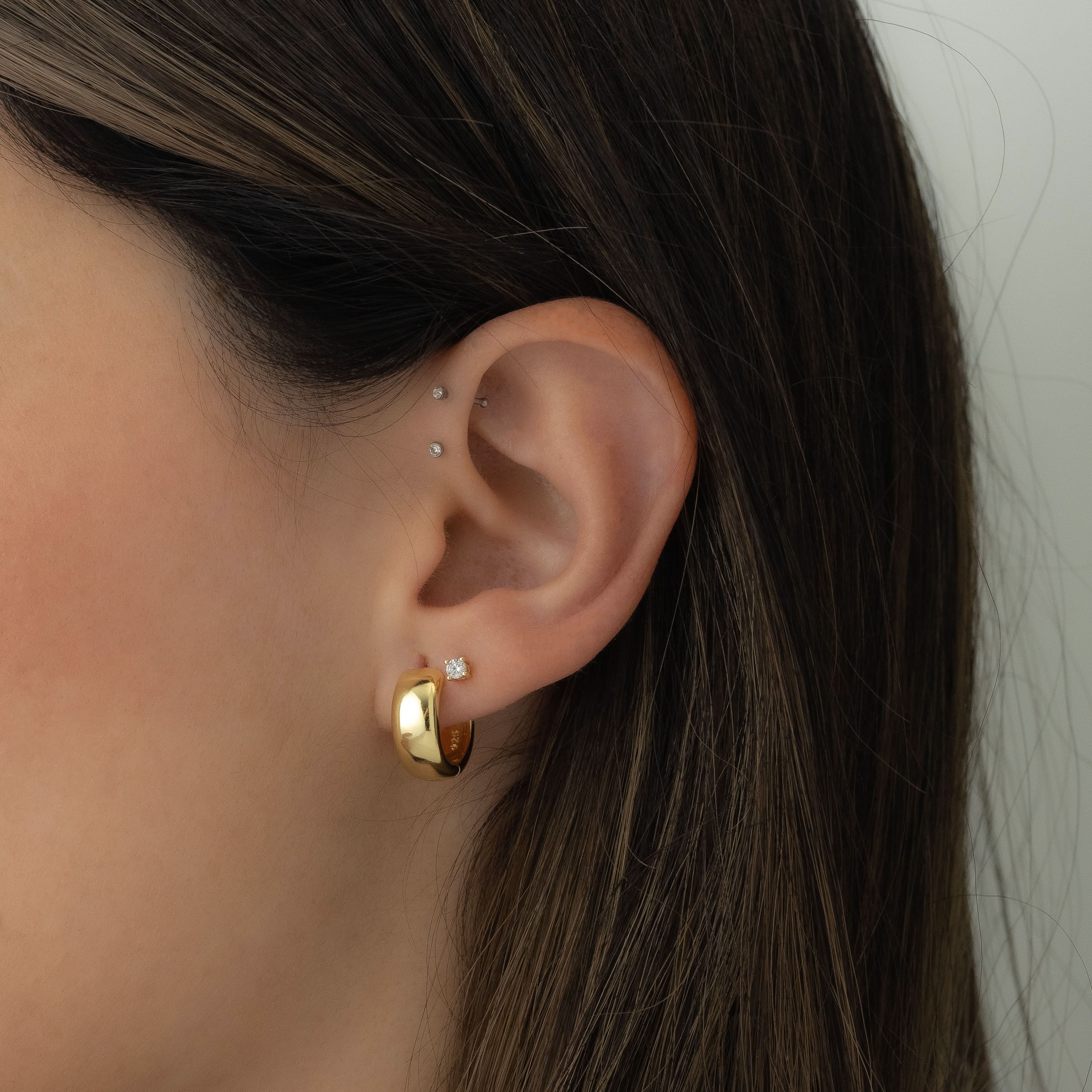 Chunky Olivia Hoops