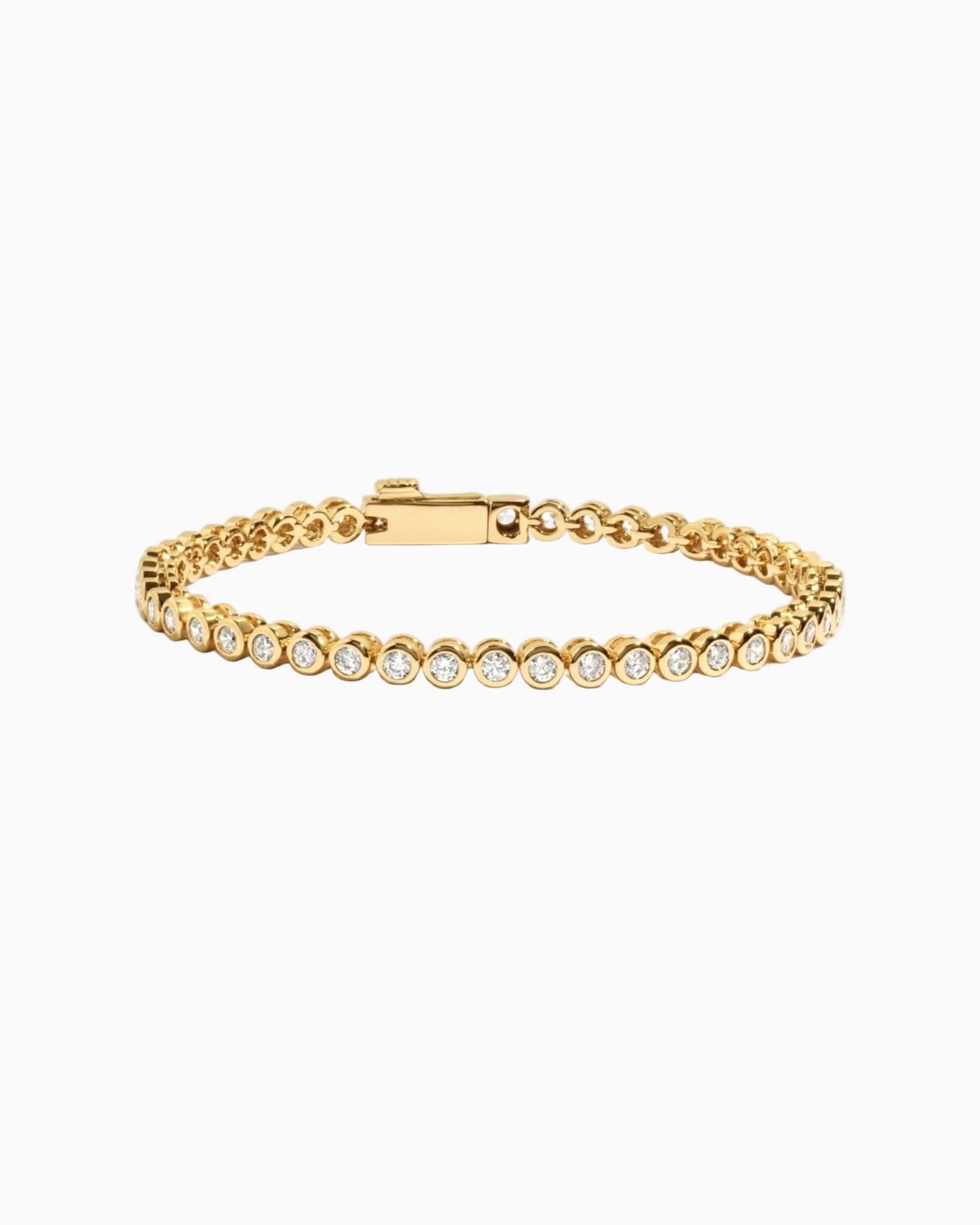 Mini Round Bezel Tennis Bracelet