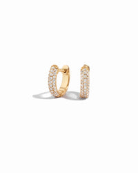 Pavé Huggie Earrings