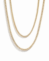 Round Bezel Tennis Necklace