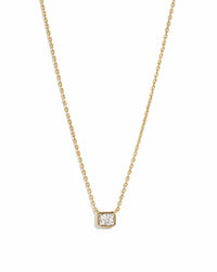 Radiant Bezel Necklace