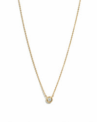 Tiny Bezel Necklace