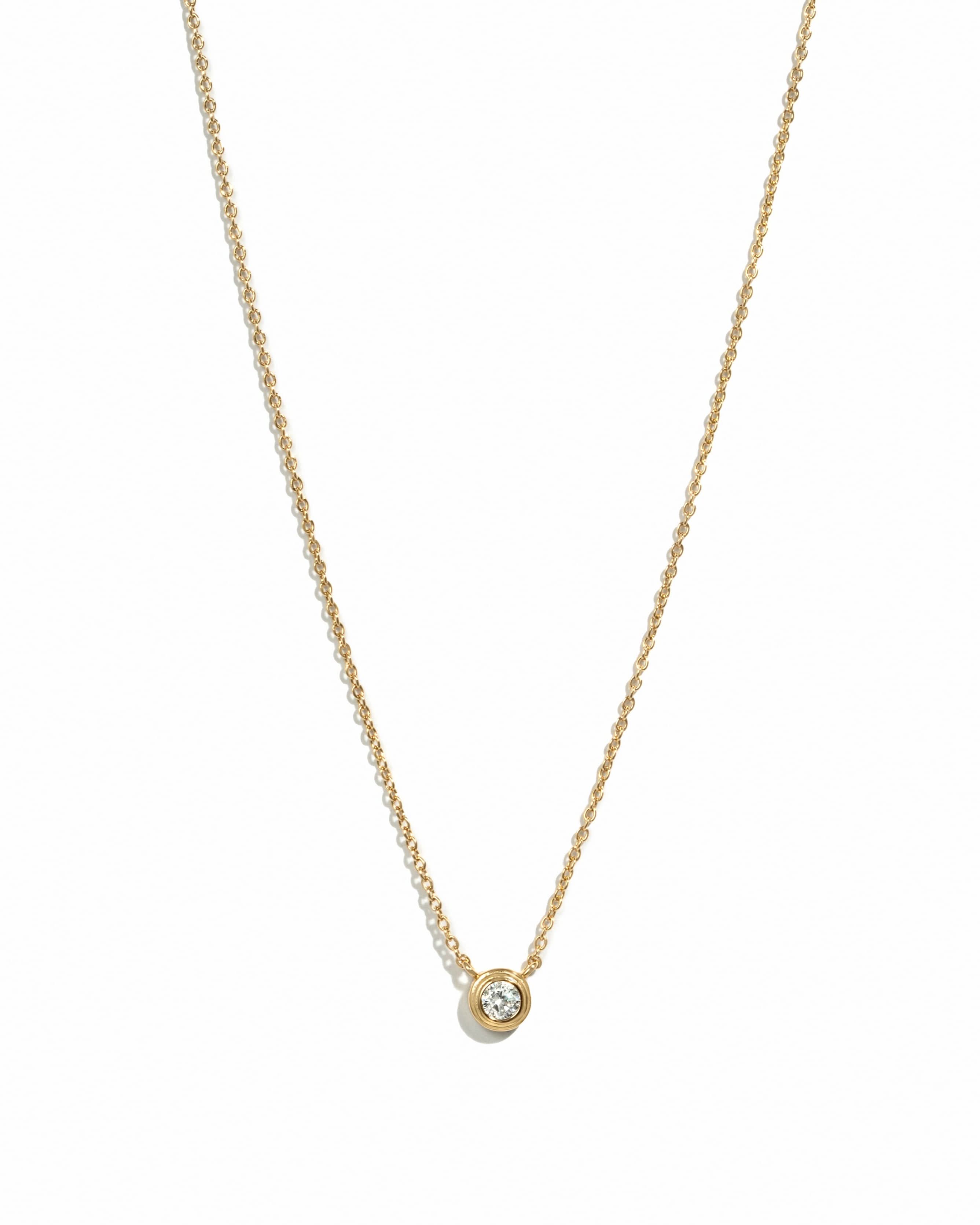 Tiny Bezel Necklace