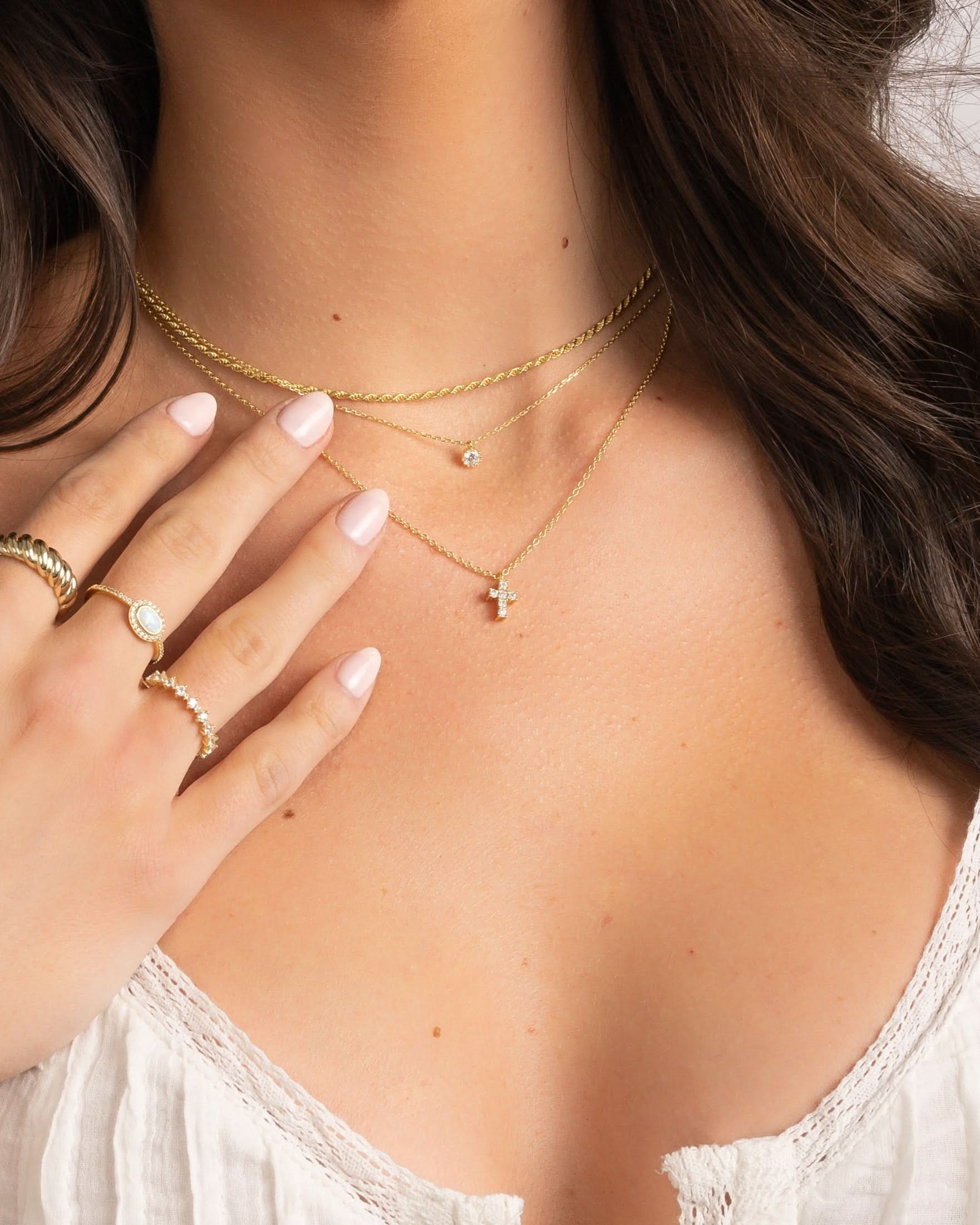 Tiny Cross Necklace